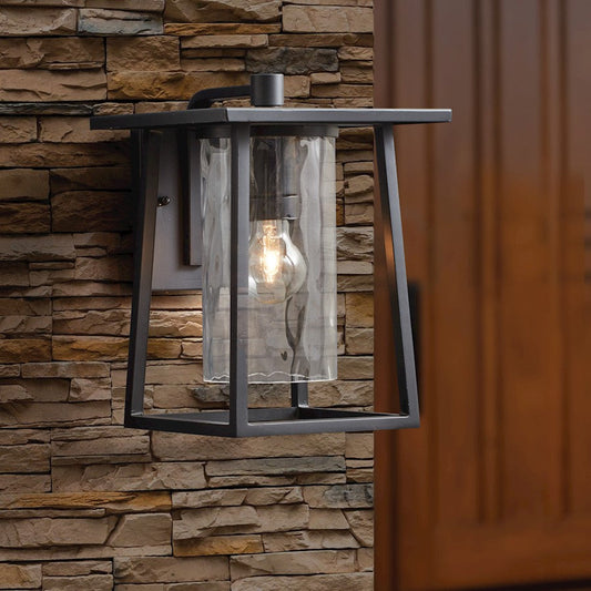 Lodge Bandelier Outdoor Wall Lantern, Mystic Black