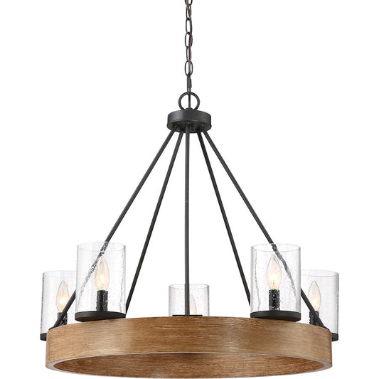 Lounge 5 Light Chandelier, Grey Ash