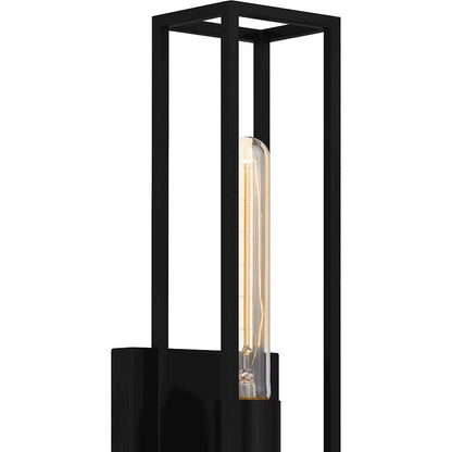 Leighton 1 Light Wall Sconce, Matte Black