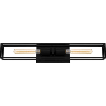 Leighton 2 Light Bath Light, Matte Black