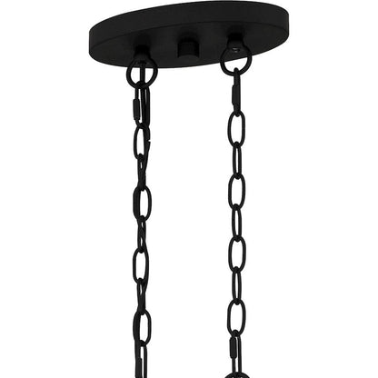 Legare 6 Light Island Light, Matte Black
