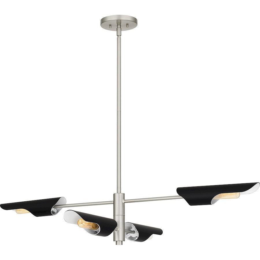 Quoizel Leoni 4 Light Island Light, Brushed Nickel - LOI444BN