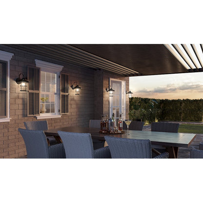 Quoizel Lombard 1 Light 12" Outdoor Lantern, AB Aluminum - LOM8408ABA