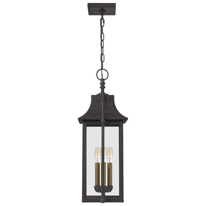 Manning 3 Light Mini Pendant, Bronze/Clear