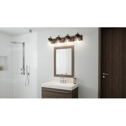 Maverick 4 Light Bath Vanity, Earth Black