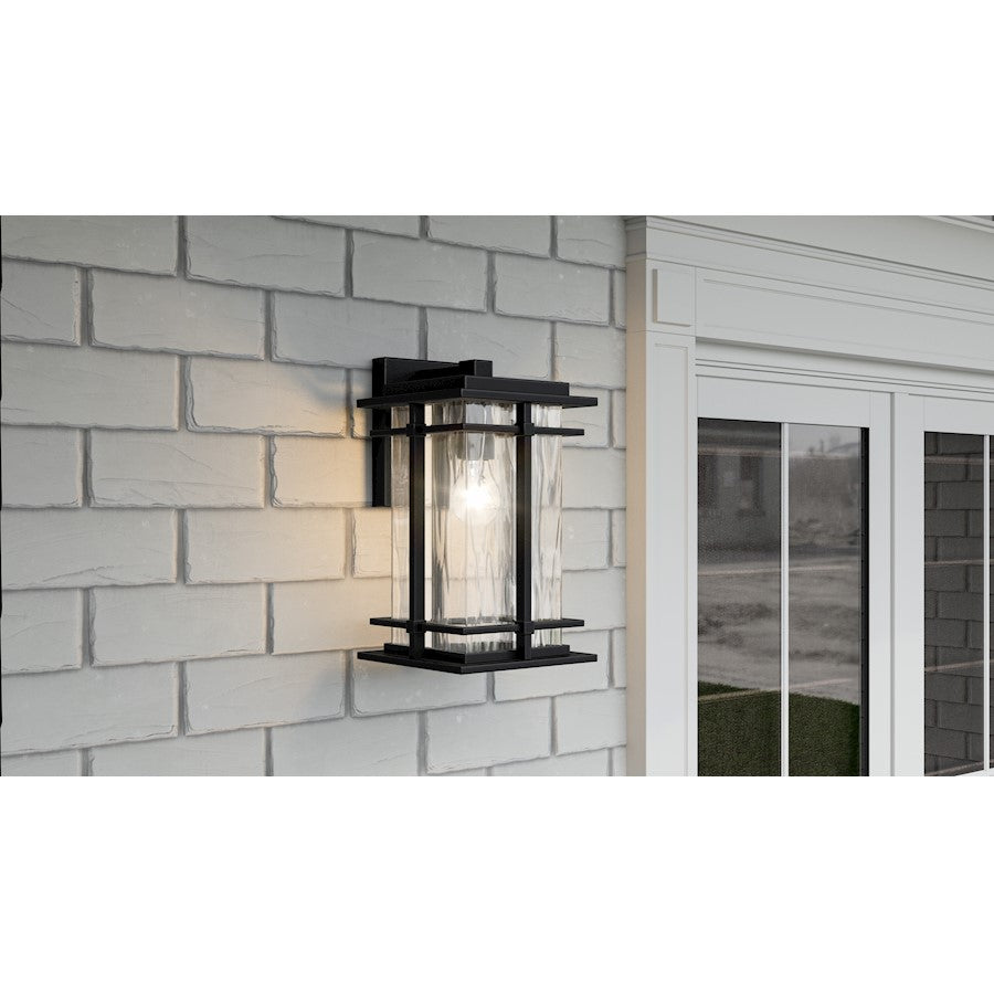 McAlister 1 Light Outdoor Lantern, Earth Black/Textured