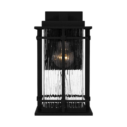 McAlister 1 Light Outdoor Lantern, Earth Black/Textured