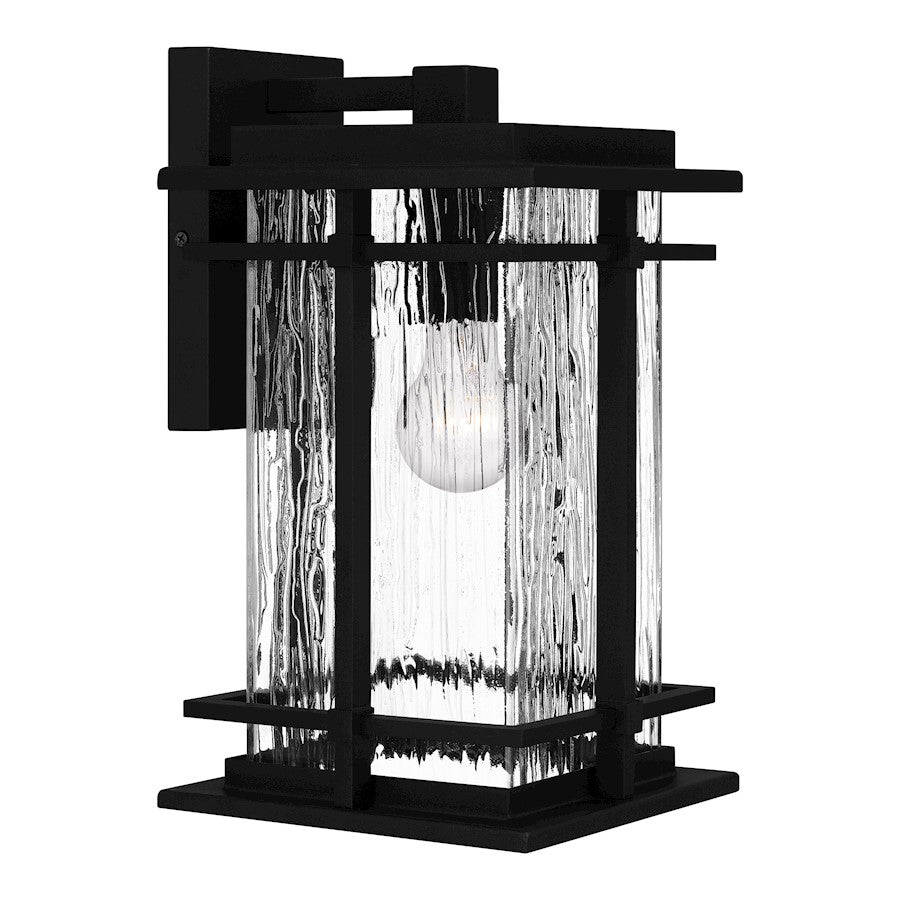 Quoizel McAlister 1 Light 14" Outdoor Lantern, Earth Black/Textured - MCL8408EK