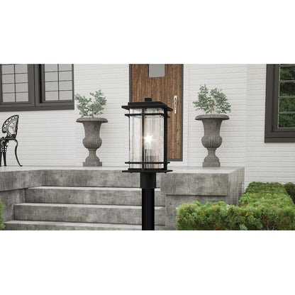 McAlister 1 Light 16" Outdoor Lantern, Earth Black/Textured