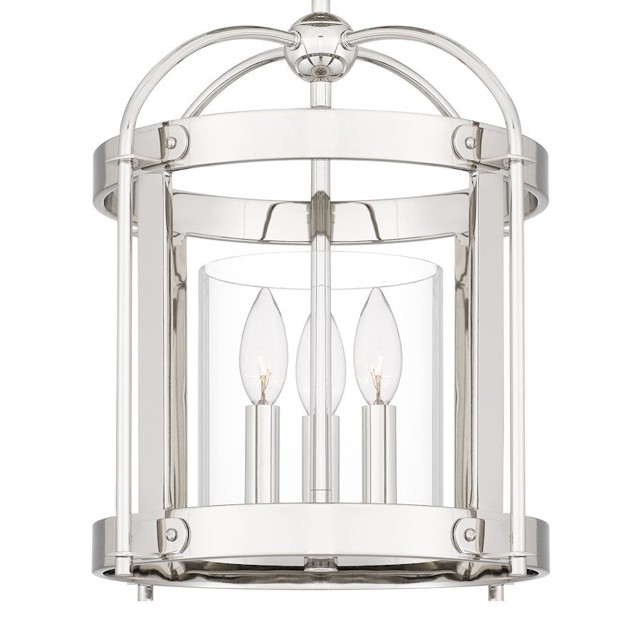 McPherson 3 Light Pendant, Clear