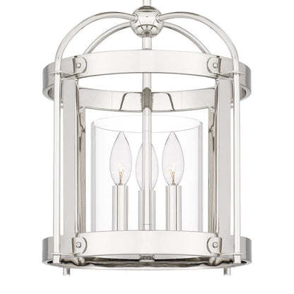 McPherson 3 Light Pendant, Clear