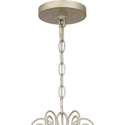 Merida 5 Light Chandelier, Vintage Gold