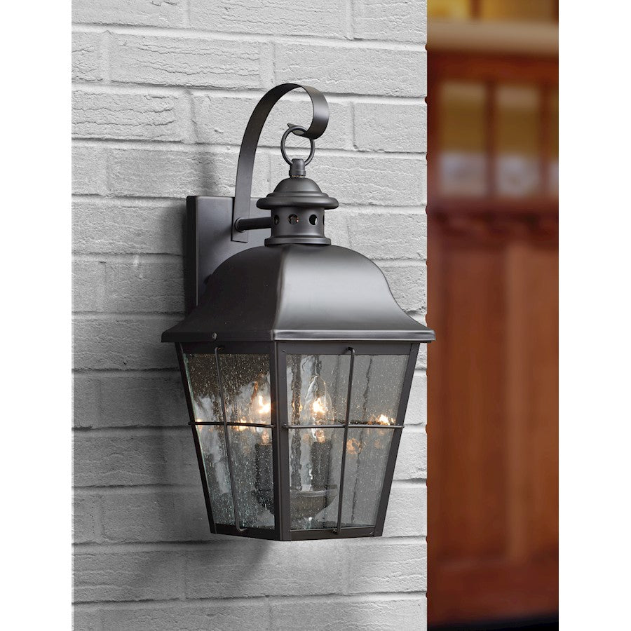 Millhouse Outdoor Wall Lantern, Mystic Black