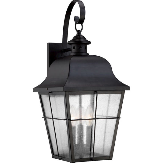 Millhouse Outdoor Wall Lantern, Mystic Black