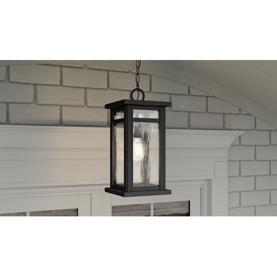 Quoizel Moira 1 Light Outdoor Hanging Lantern, Earth Black - MOI1908EK