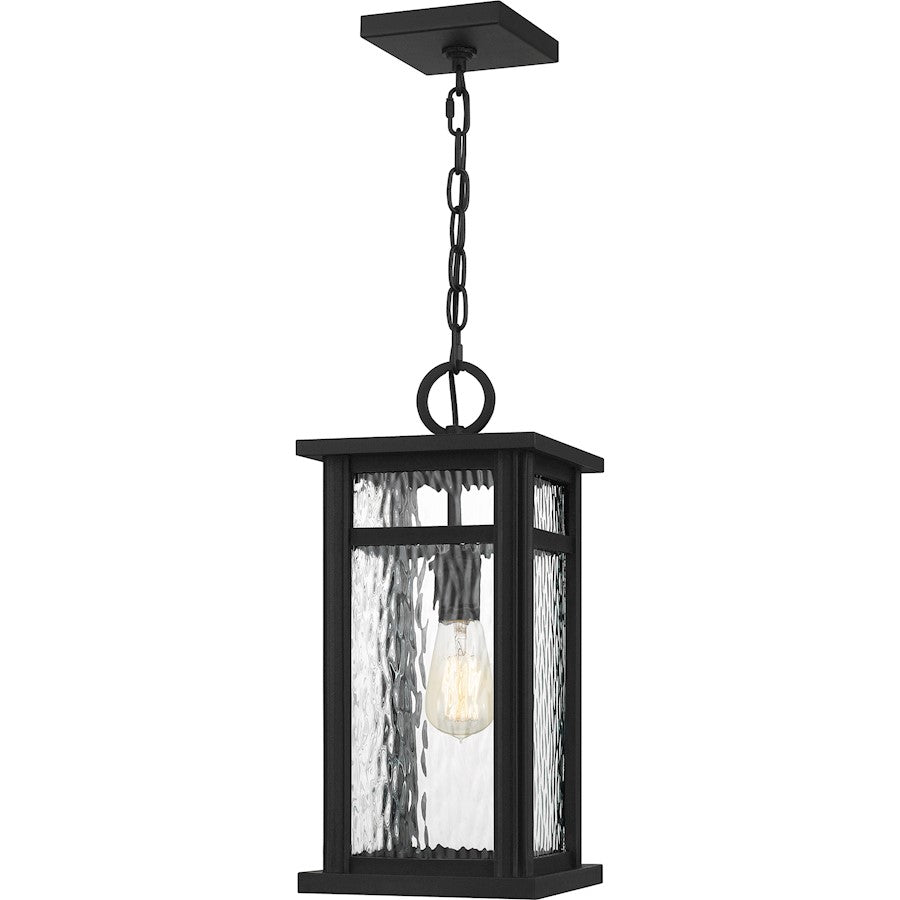 Moira 1 Light Outdoor Hanging Lantern, Earth Black