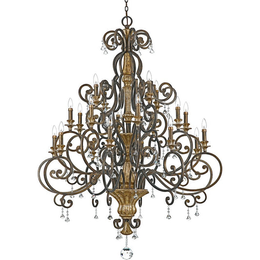 20 Light Marquette Chandelier, Heirloom