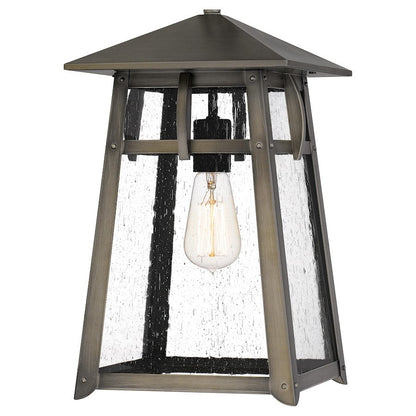 Merle 1 Light Mini Pendant, Burnished Bronze/Clear Seeded