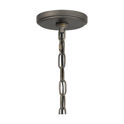 Merle 1 Light 17" Outdoor Lantern, Burnished Bronze/Seeded