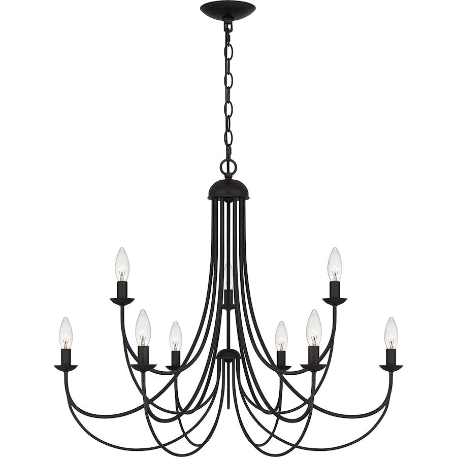 Mirren 9 Light Chandelier, Imperial Bronze