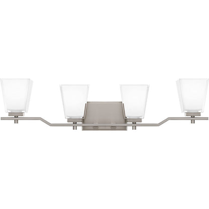 Myra 4 Light Bath Vanity, Brushed Nickel