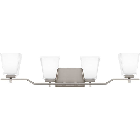 Myra 4 Light Bath Vanity, Brushed Nickel