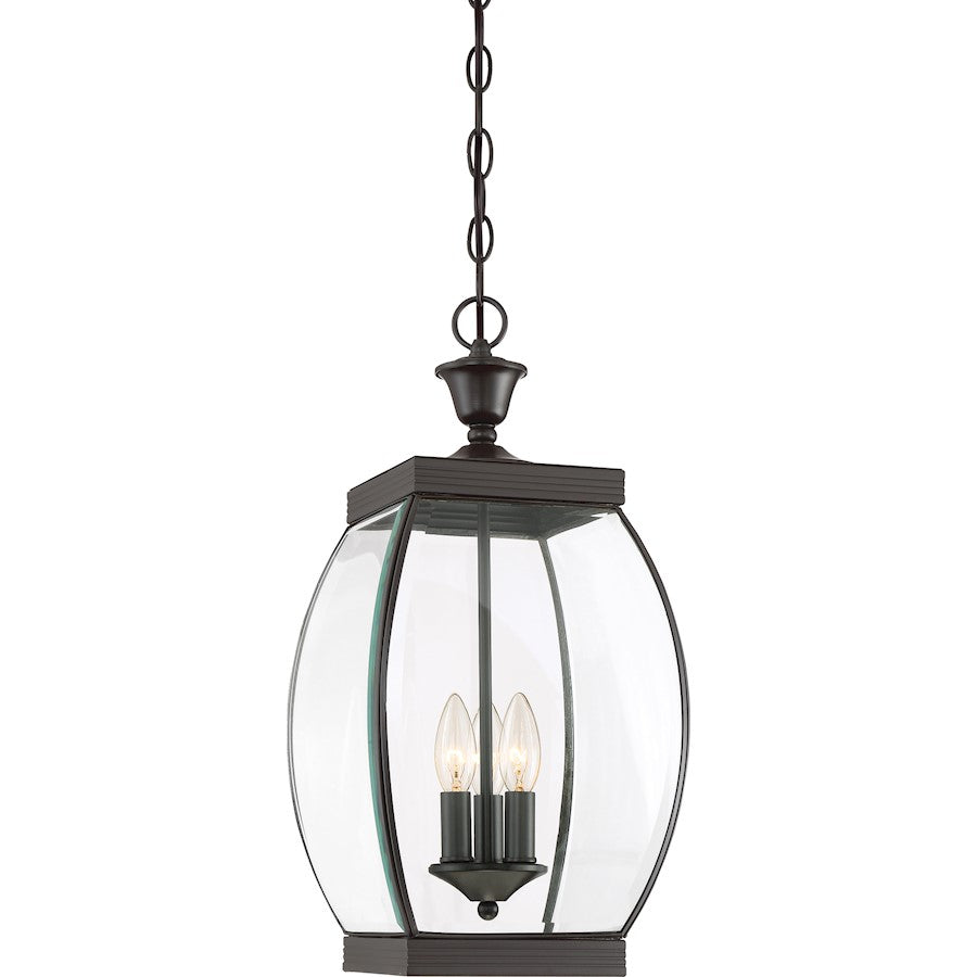 Oasis 3 Light Mini Pendant, Medici Bronze/Clear