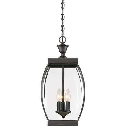 Oasis 3 Light Mini Pendant, Medici Bronze/Clear