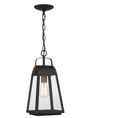 O'Leary 1 Light Mini Pendant, Earth Black/Clear