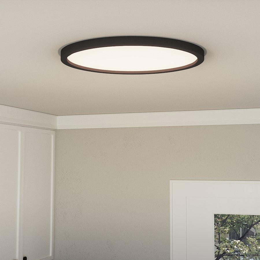 Quoizel Outskirts 7" Flush Mount, Earth Black - OST1708EK