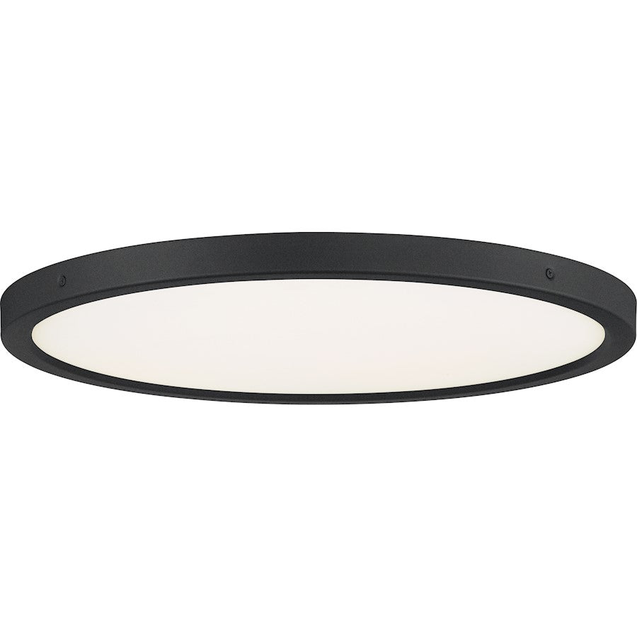 Quoizel Outskirts 15" Flush Mount, Earth Black - OST1715EK