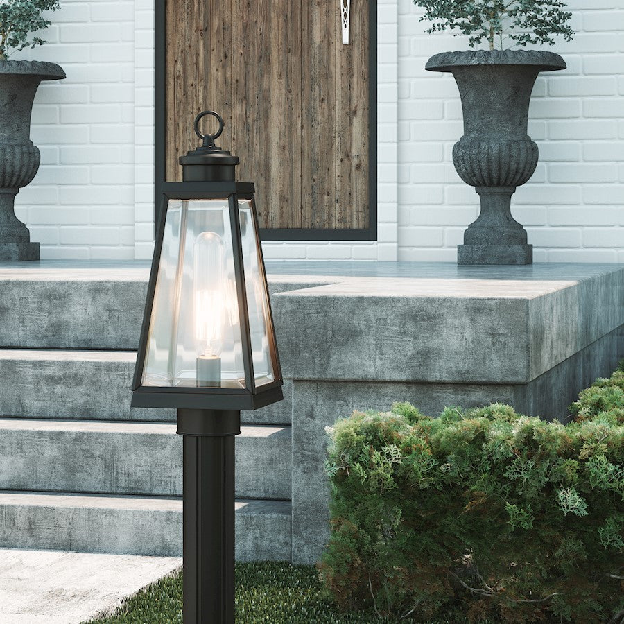 Quoizel Paxton 1 Light Outdoor Lantern, Matte Black - PAX9007MBK