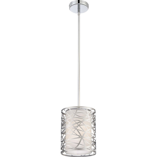 Platinum Abode 1 Light Mini Pendant, Polished Chrome