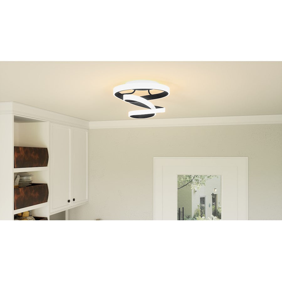 Quoizel Aviva LED Semi-Flush Mount, Polished Chrome - PCAVI1713C