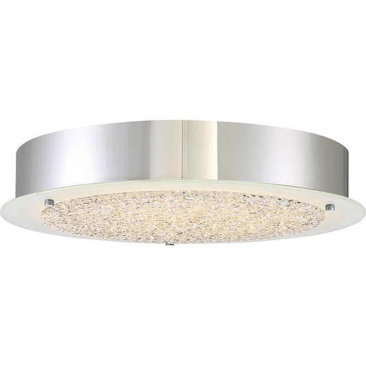 Platinum Collection Blaze Flush Mount, 224 Light, Polished Chrome