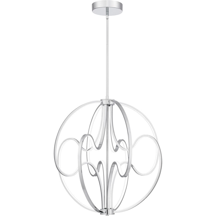 Quoizel Clairon Pendant, Polished Chrome - PCCLR2824C