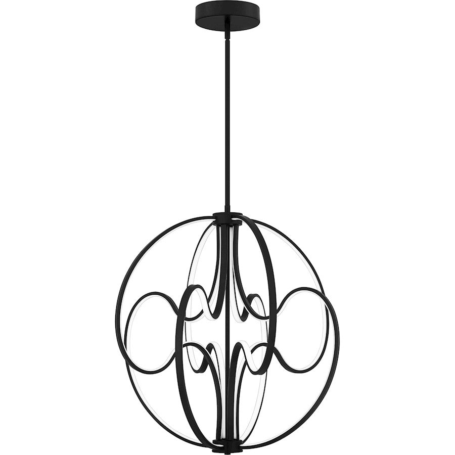 Quoizel Clairon Pendant, Matte Black - PCCLR2824MBK