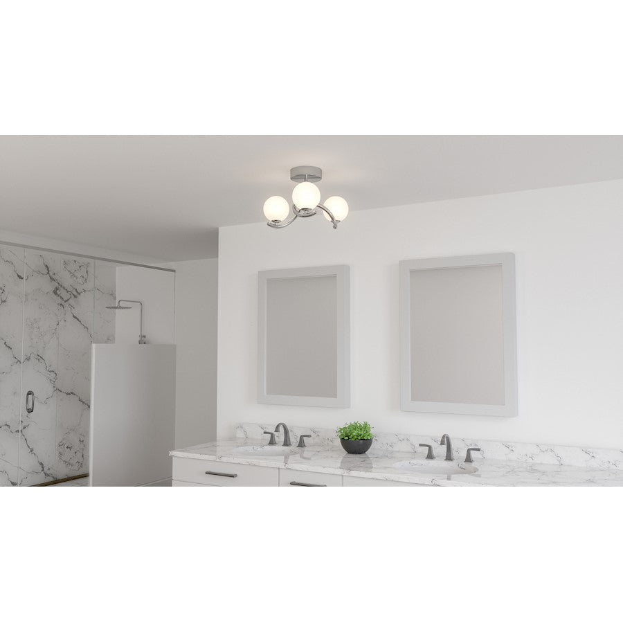 Essence Semi-Flush Mount, Polished Chrome