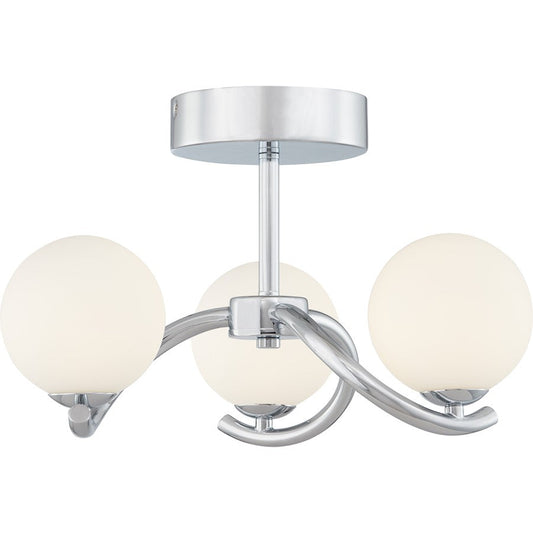 Essence Semi-Flush Mount, Polished Chrome