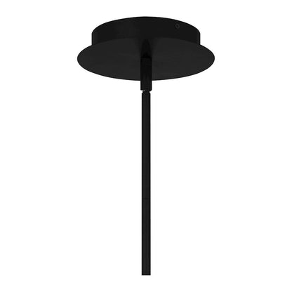 Gabriel Chandelier, Matte Black/Metal Shade