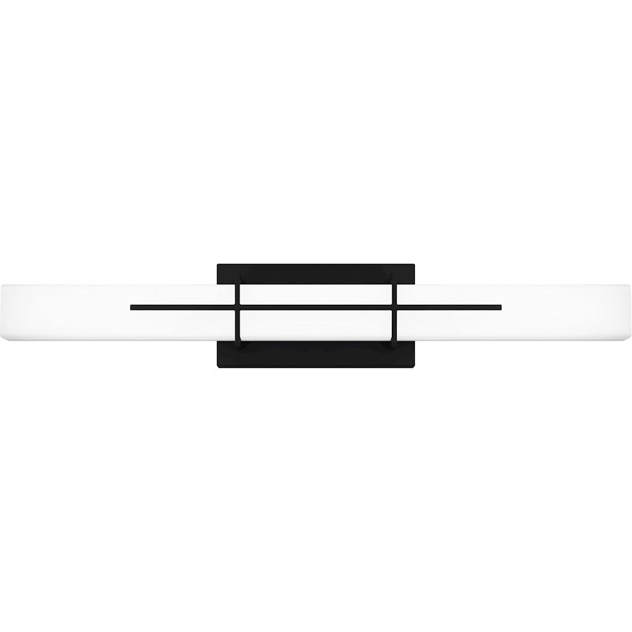 Quoizel Giselle Large Bath Light, Matte Black/Opal Etched - PCGI8528MBK