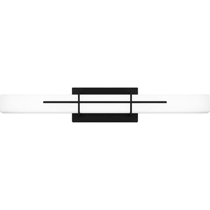 Quoizel Giselle Large Bath Light, Matte Black/Opal Etched - PCGI8528MBK