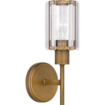 Isla 1 Light Wall Sconce, Clear Beveled Crystal