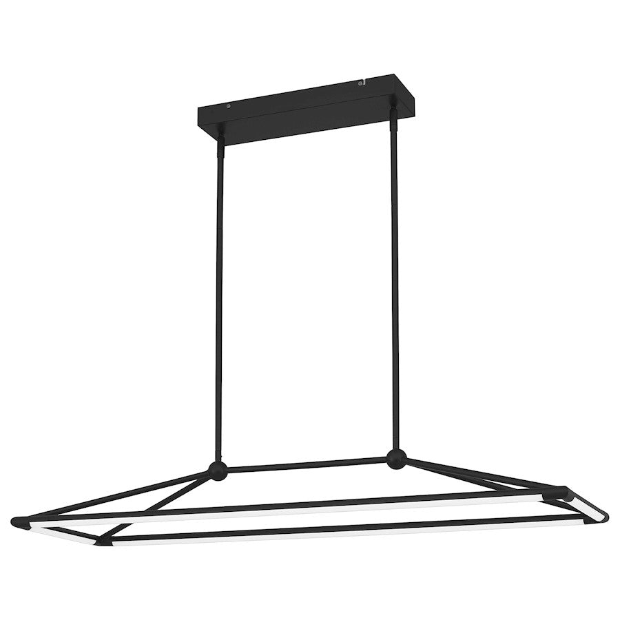 Quoizel Ingram Light Island Chandelier, Matte Black - PCING143MBK