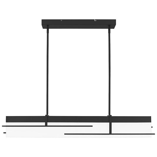 Quoizel Lander Light Island Chandelier, Matte Black - PCLAN144MBK