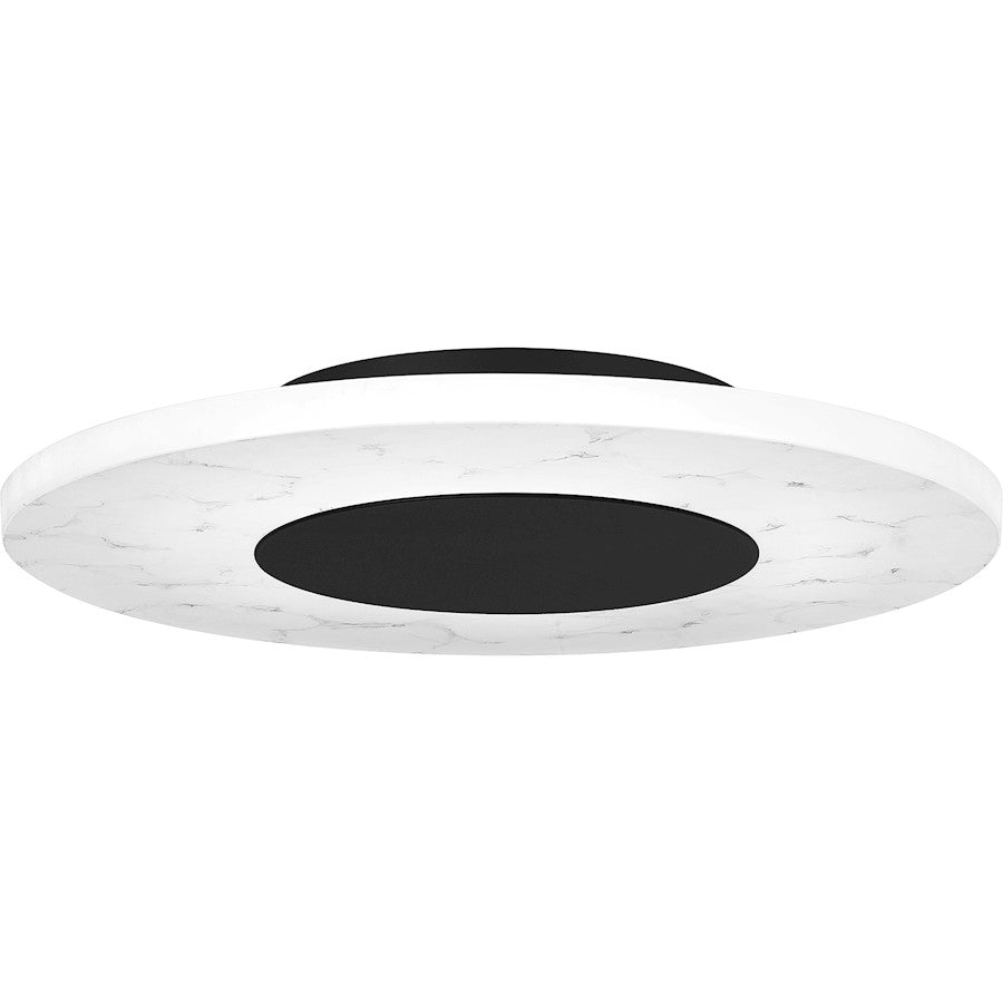 Quoizel Rockwell Flush Mount, Matte Black/Onyx - PCRWL1614MBK