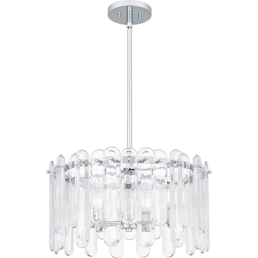 Quoizel Stiles 5 Light Pendant, Polished Chrome/Clear Beveled - PCSTI2820C