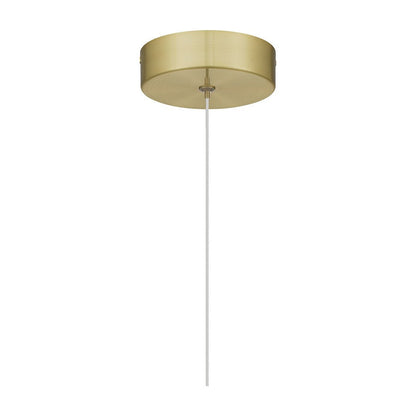 Zia Mini Pendant, Satin Gold/Clear