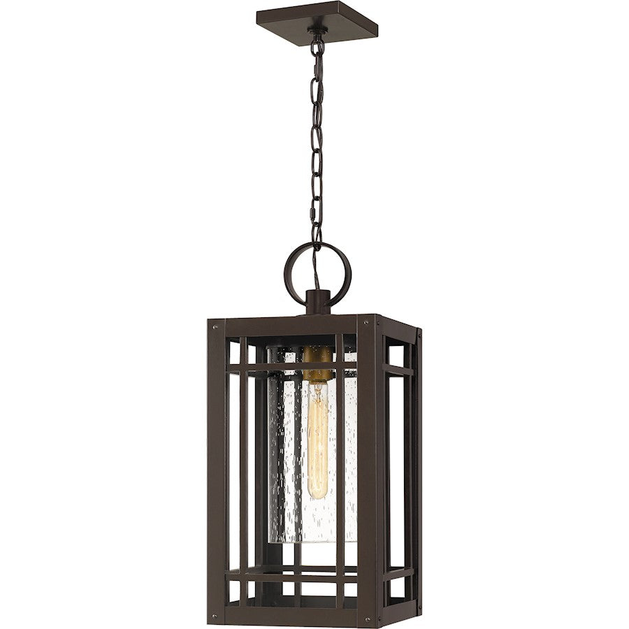 Pelham 1 Light Outdoor Hanging Lantern, Western Bronze