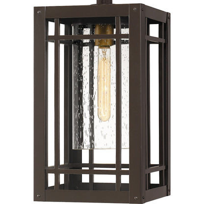 Pelham 1 Light Outdoor Hanging Lantern, Western Bronze